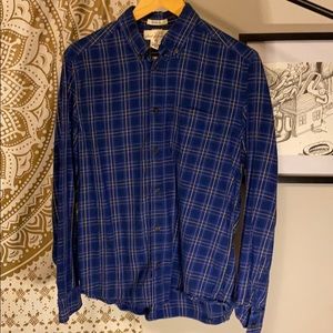 Blue Plaid Button Down